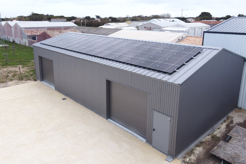 centrale photovoltaïque sur l'île d'Oléron d'une puissance crête 33kWc